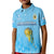 (Custom Text and Number) Argentina Football Polo Shirt Vamos Sky Champions World Cup Fire LT13 - Wonder Print Shop