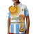 (Custom Text and Number) Argentina Football Polo Shirt KID World Champions 2022 Dream Come True LT13 - Wonder Print Shop