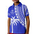 Fiji Rugby Sevens Polo Shirt Fijian 7s Tapa Polynesian Blue Ver.02 LT13 - Wonder Print Shop