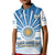 (Custom Text and Number) Argentina Football Polo Shirt KID The Sun WC2022 Soccer Vamos La Albiceleste LT13 - Wonder Print Shop
