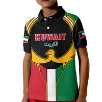 Custom Kuwait Polo Shirt Happy Independence Day With Coat Of Arms - Wonder Print Shop