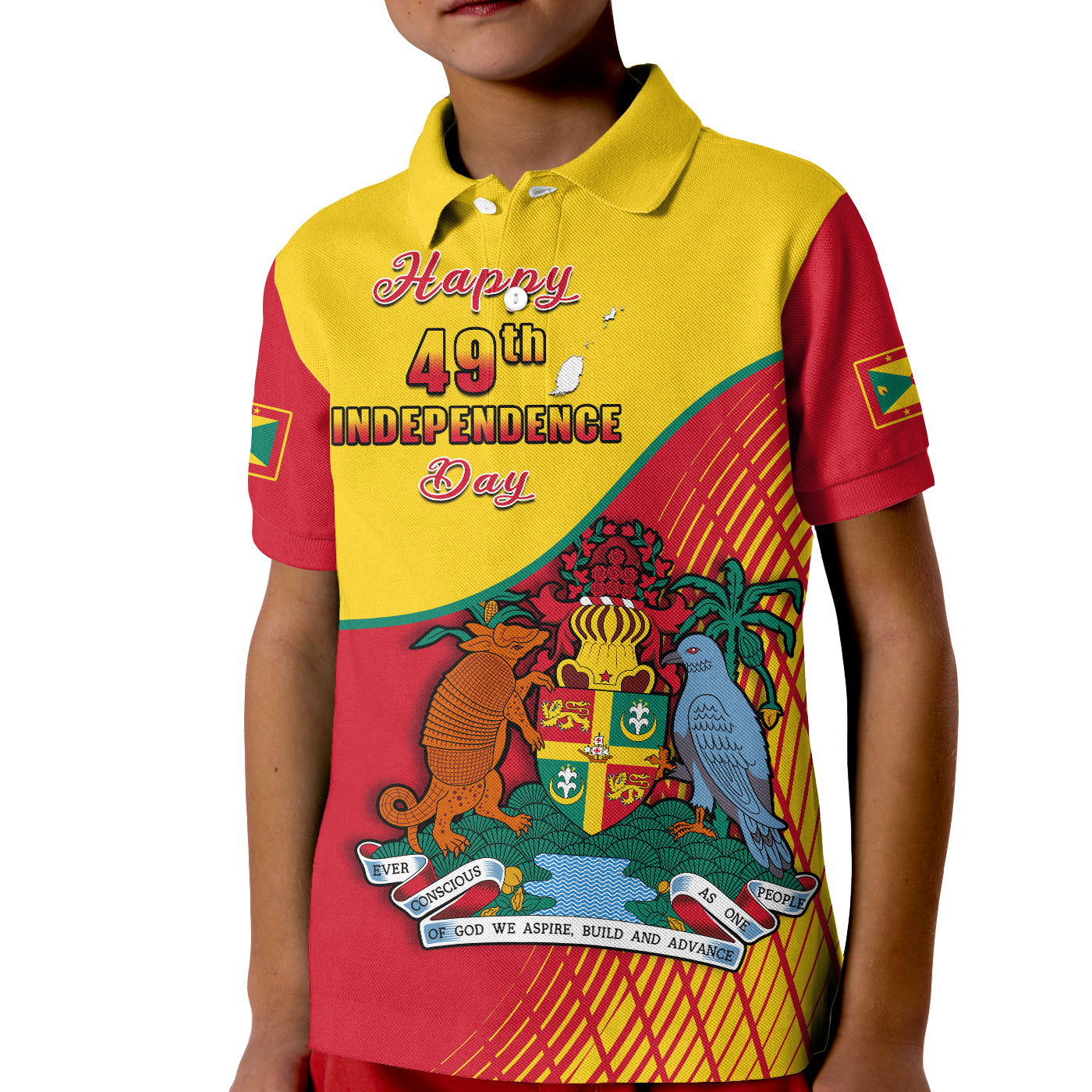 grenada-polo-shirt-kid-coat-of-arms-happy-49th-independence-day