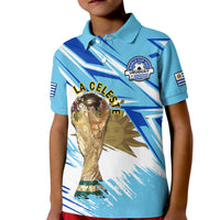 Uruguay Football Polo Shirt KID La Celeste WC 2022 Sporty Style - Wonder Print Shop