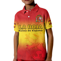 Spain Football Polo Shirt KID La Roja Football 2022 - Wonder Print Shop