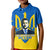 Ukraine Polo Shirt Ukraine Gold Trident Slava Ukraini Blue - Wonder Print Shop