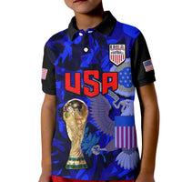 USA Football Polo Shirt KID The Yanks Champions WC 2022 - Wonder Print Shop