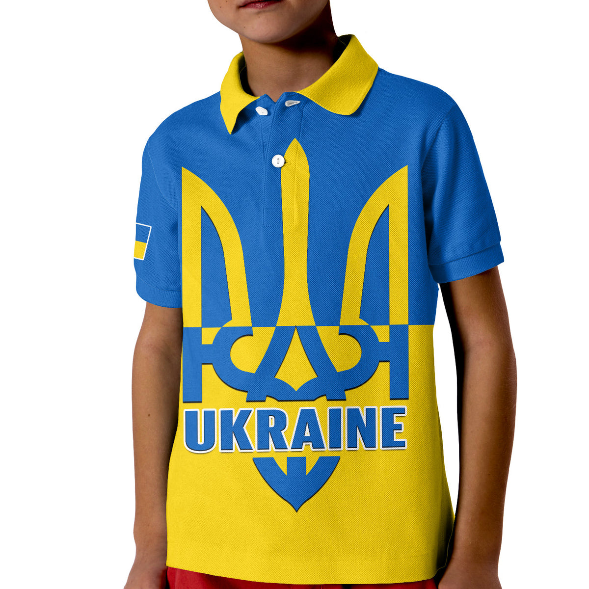 Ukraine Polo Shirt Stand With Ukrainian Simple Style - Wonder Print Shop