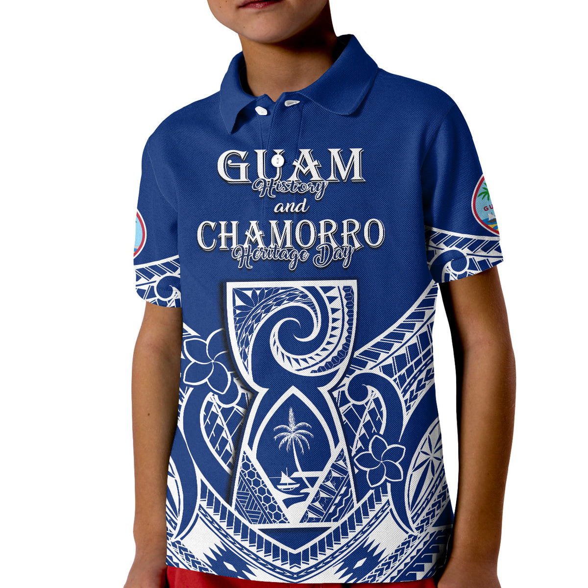Custom Guam History and Chamorro Heritage Day Polo Shirt KID Latte Stone Polynesian - Wonder Print Shop