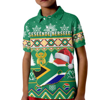 South Africa Polo Shirt Christmas King Protea Geseende Kersfees - Wonder Print Shop