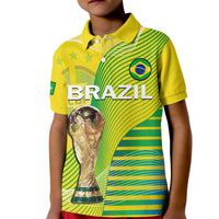 (Custom Text And Number) Brazil Football Polo Shirt Canarinha Champions WC 2022 - Wonder Print Shop