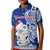 custom-personalised-new-zealand-christmas-polo-shirt-kid-hei-tiki-blue-pohutukawa-meri-kirihimete