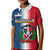 Dominican Republic Polo Shirt Dominicana Coat Of Arms Gradient Style - Wonder Print Shop