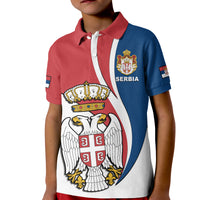 Serbia Polo Shirt KID Happy Serbian Statehood Day With Coat Of Arms - Wonder Print Shop