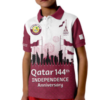 Qatar Polo Shirt Happy 144th Independence Anniversary Mix Football 2022 - Wonder Print Shop