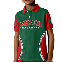 (Custom Text And Number) Mexico Polo Shirt KID Baseball Sporty Style - Wonder Print Shop
