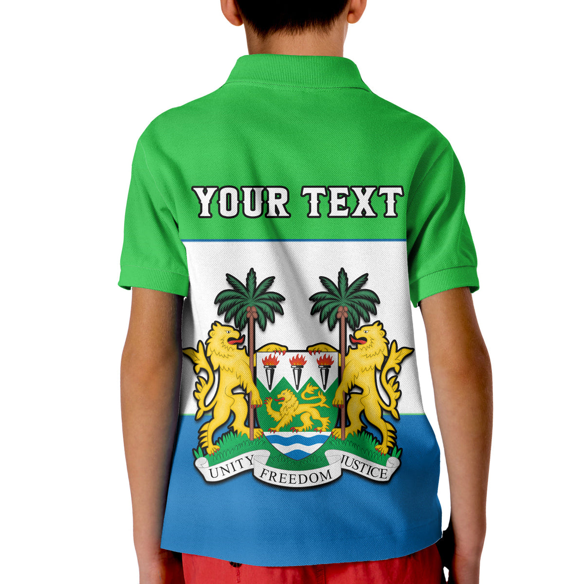 Custom Sierra Leone Polo Shirt Happy Independence Day - Wonder Print Shop