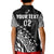 Custom Text And Number Fiji Rugby Polo Shirt Fijian Cibi Dance Tapa Pattern Black - Wonder Print Shop