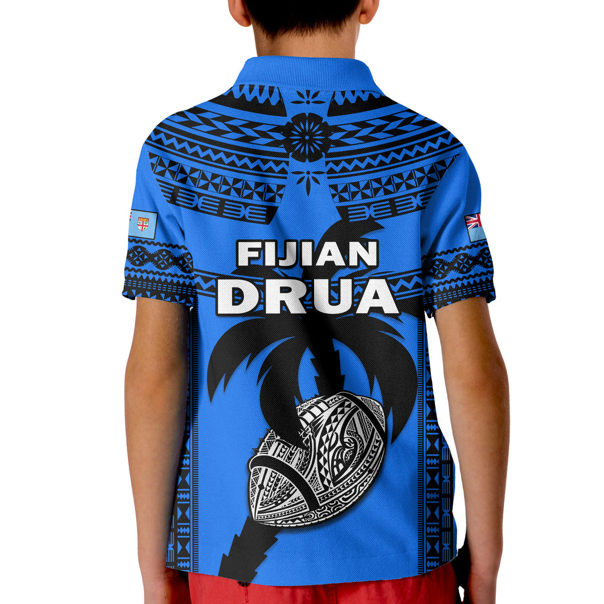 Fiji Rugby Polo Shirt Fijian Drua Super Polynesian Special Tapa Pattern - Wonder Print Shop