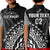 Custom Text And Number Fiji Rugby Polo Shirt Fijian Cibi Dance Tapa Pattern Black - Wonder Print Shop