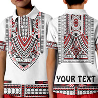 Custom Polynesian Polo Shirt Dashiki With Polynesian Tattoo Royal Version - Wonder Print Shop