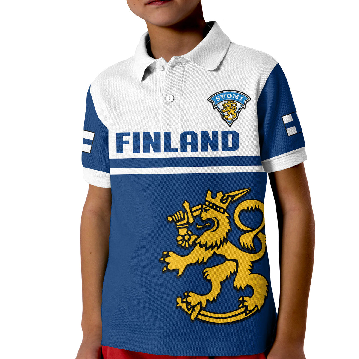 (Custom Text And Number) Finland Hockey Polo Shirt 2023 Come On Suomi - Wonder Print Shop