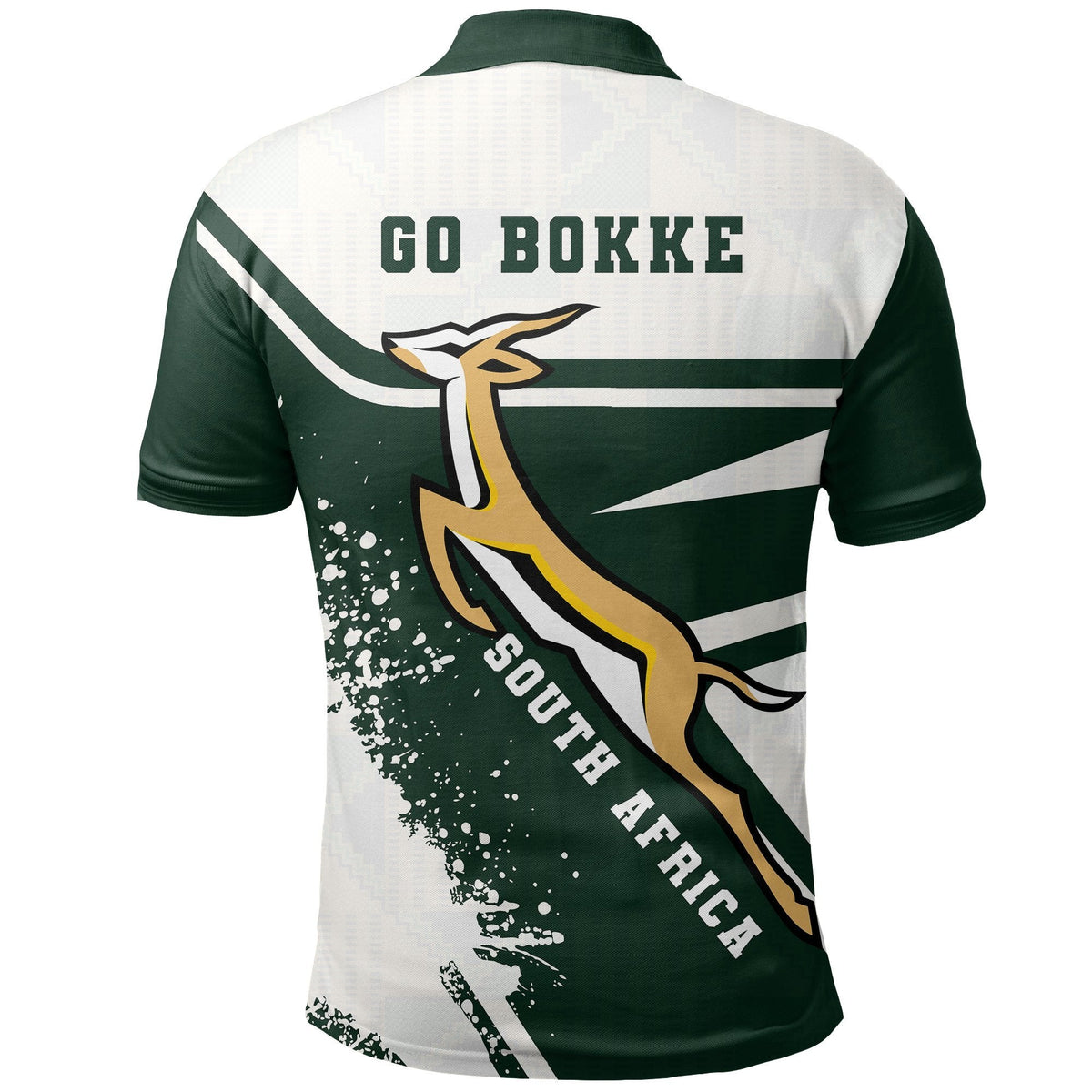 South Africa Springboks Polo Go Bokke - Wonder Print Shop