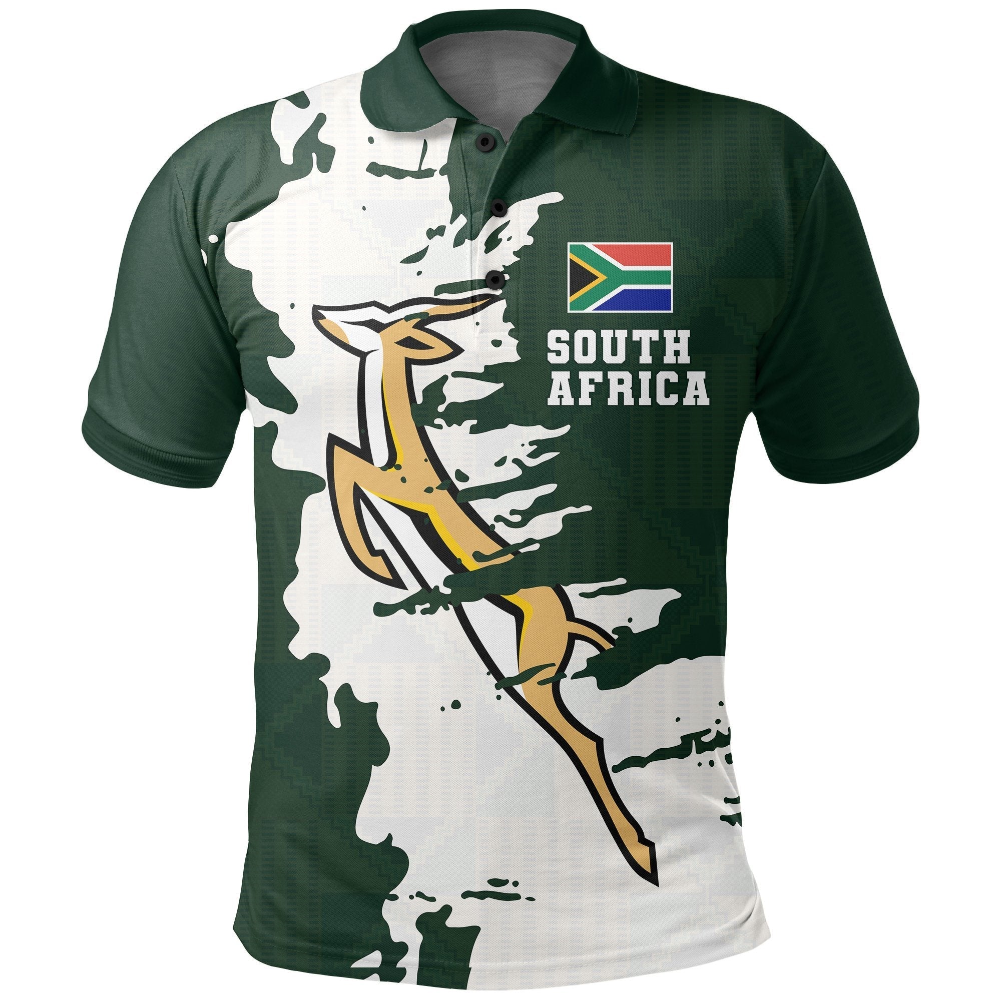 South Africa Springboks Polo Painting Style - Wonder Print Shop