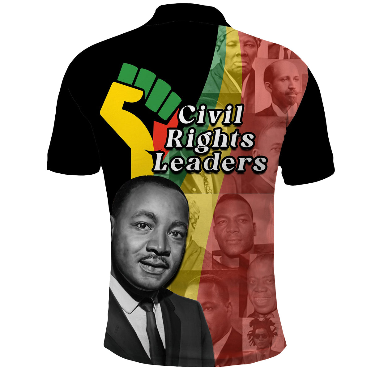 Civil Rights Leaders Polo Shirt African American Black History Month - Wonder Print Shop