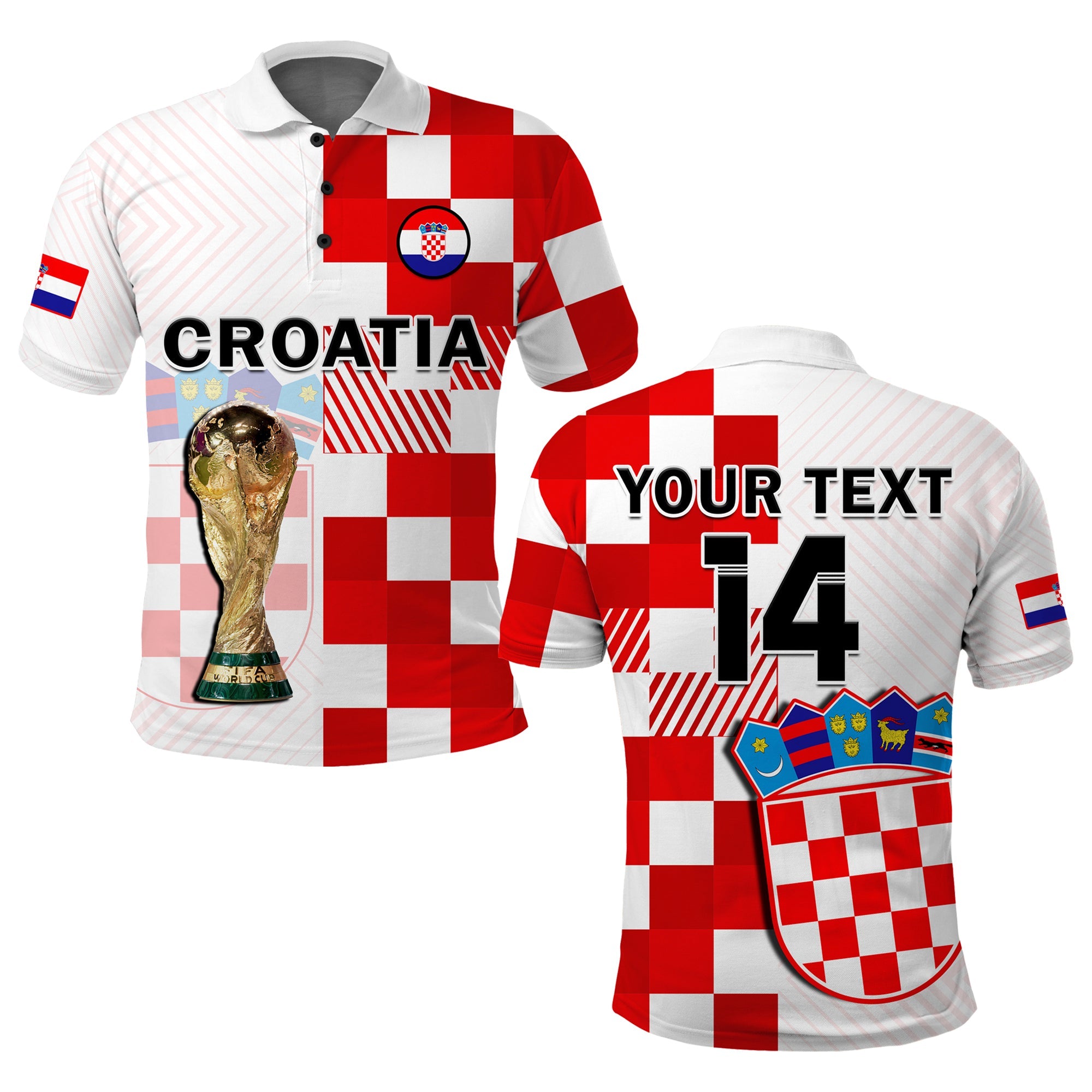 custom-text-and-number-croatia-football-polo-shirt-hrvatska-checkerboard-champions-wc-2022