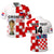 (Custom Text And Number) Croatia Football Polo Shirt Hrvatska Checkerboard Champions WC 2022 - Wonder Print Shop