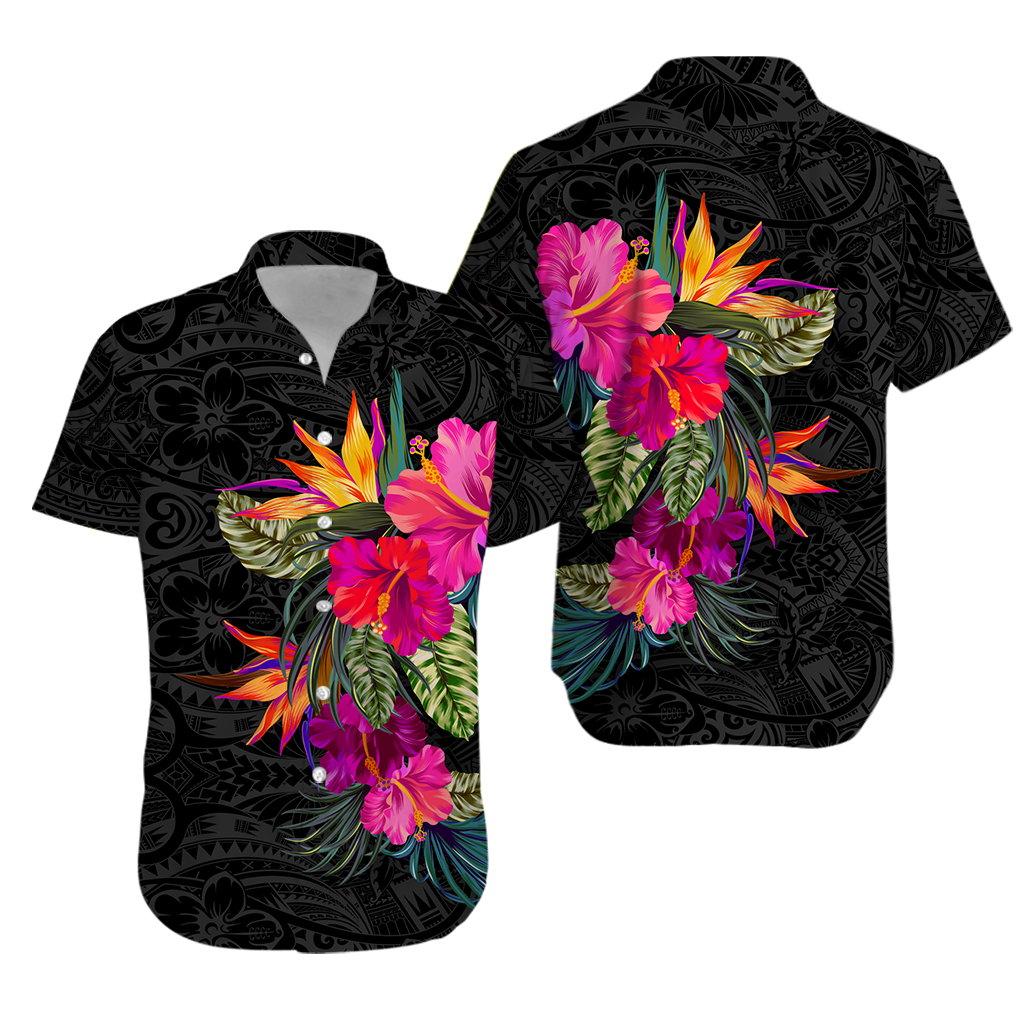 Polynesia Hibiscus Polynesian Tribal Matching Hawaiian Shirt And Dress LT12 - Wonder Print Shop