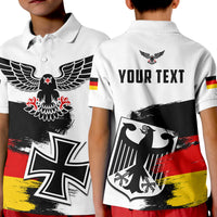 Custom Germany Polo Shirt KID Grunge Deutschland Flag and Eagle LT13 - Wonder Print Shop