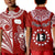 (Custom Text and Number) Rarotonga Cook Islands Polo Shirt KID Turtle and Map Style Red LT13 - Wonder Print Shop