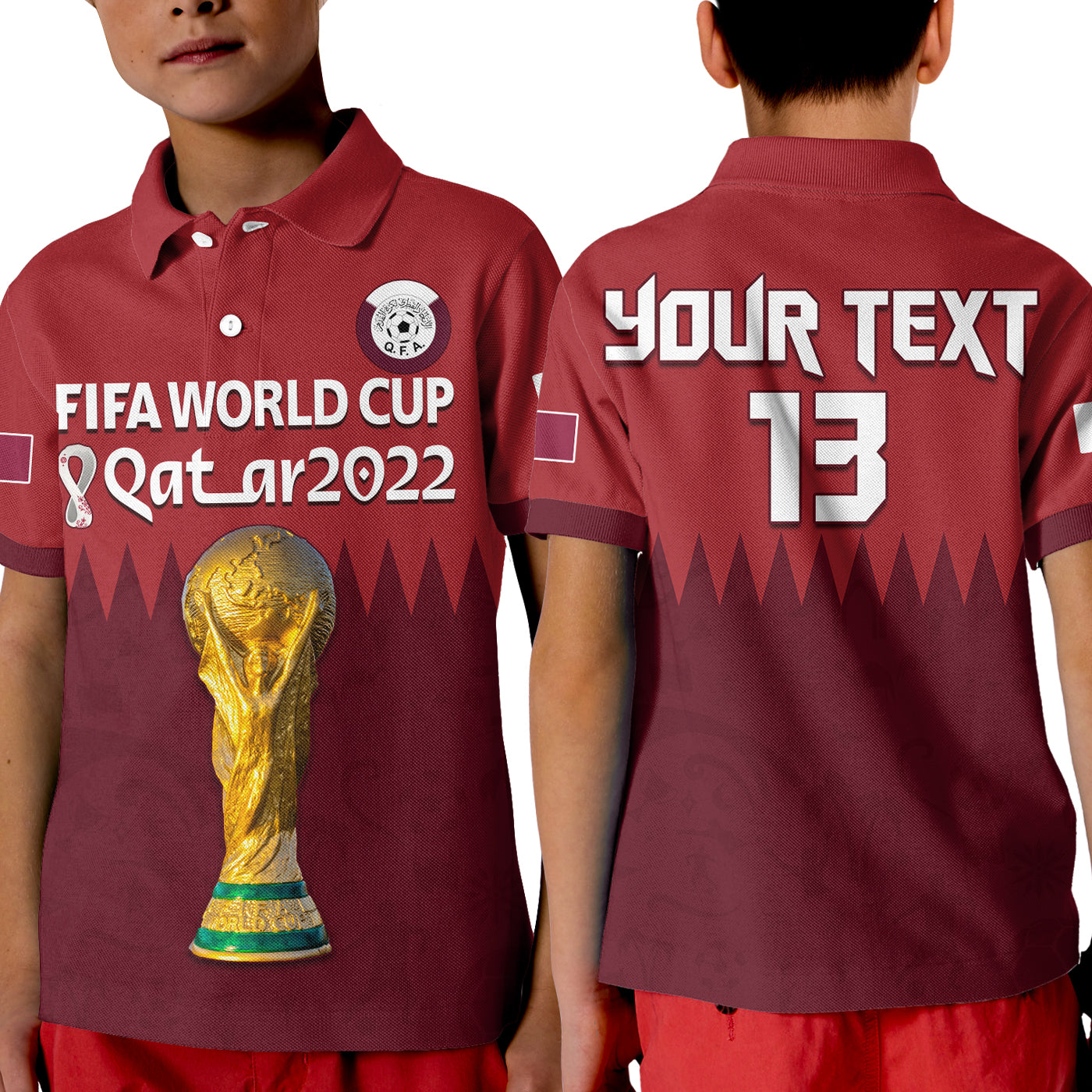 custom-text-and-number-qatar-football-polo-shirt-kid-wc-2022-style-sporty