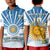 (Custom Text and Number) Argentina Football Polo Shirt The Sun WC2022 Soccer Vamos La Albiceleste LT13 - Wonder Print Shop