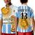 (Custom Text and Number) Argentina Football Polo Shirt World Champions 2022 Dream Come True LT13 - Wonder Print Shop