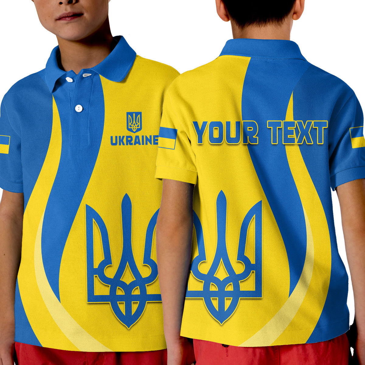 Custom Ukraine Polo Shirt KID Always Proud Ukraine LT13 - Wonder Print Shop