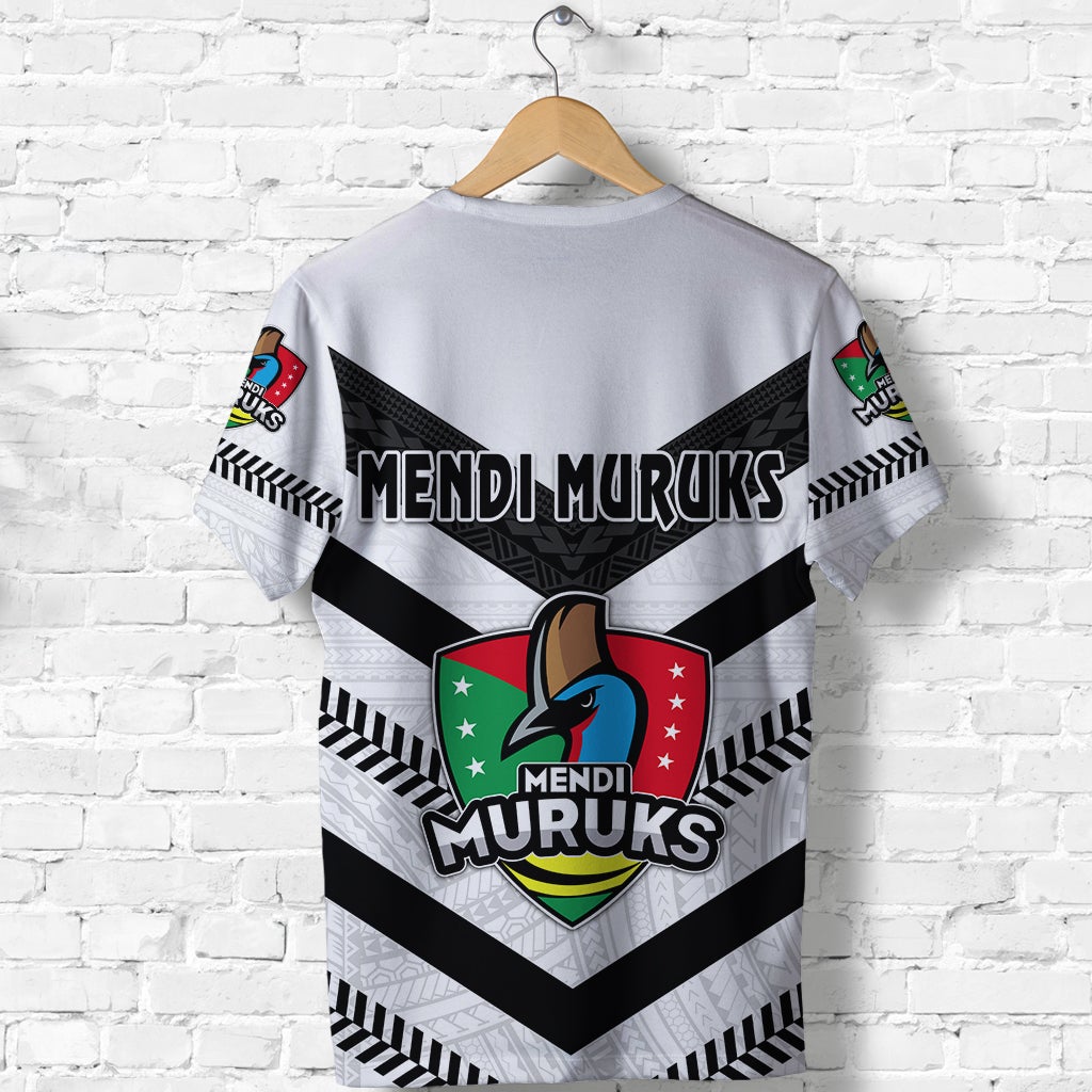 Papua New Guinea PRK Mendi Muruks T Shirt Rugby Polynesian White LT8 - Wonder Print Shop