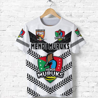 Custom Papua New Guinea PRK Mendi Muruks T Shirt Rugby Original Style White, Custom Text And Number LT8 - Wonder Print Shop