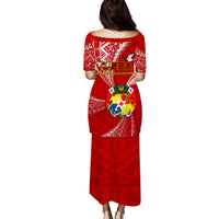Tonga Puletaha Dress Happy 53rd Independence Anniversary Tongan Pattern LT14