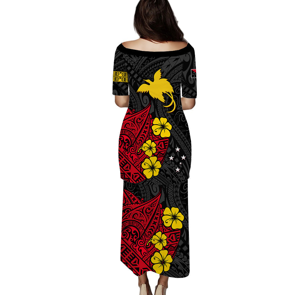 custom-personalised-papua-new-guinea-birds-of-paradise-puletasi-dress