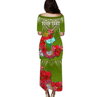 custom-personalised-guam-chamorro-puletasi-dress-guaman-latte-stone-tropical-flowers-green-version