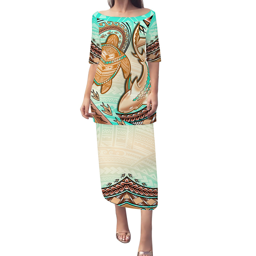 hawaii-puletasi-dress-polynesian-shark-and-sea-turtle-dreamy-turquoise-artsy