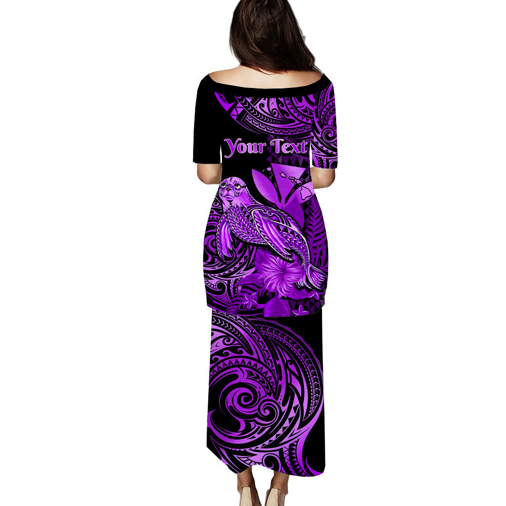 custom-personalised-hawaii-monk-seal-puletasi-dress-kakau-with-kanaka-purple