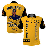 Custom Buffalo Soldiers Polo Shirt Motorcycle BSMC Club LT13 - Wonder Print Shop