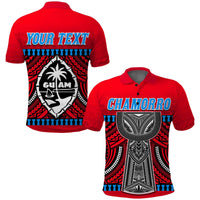 Custom Chamorro Guam Polo Shirt Latte Stone Red Polynesian Haligi LT13 - Wonder Print Shop