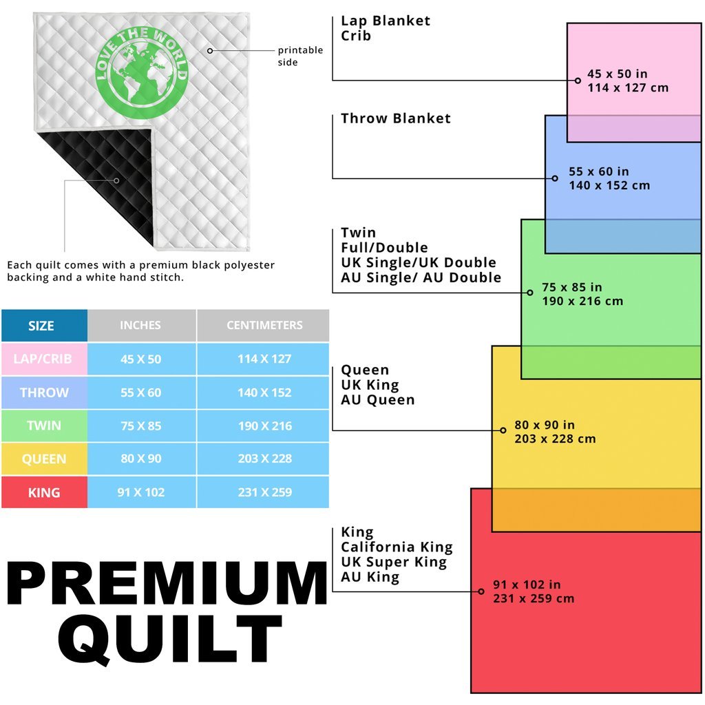 Kanaka Maoli (Hawaiian) Premium Quilt - Sea Turtle Tropical Hibiscus and Plumeria Gold - Wonder Print Shop