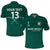 (Custom Text and Number) Saudi Arabia Football Polo Shirt KSA Swords Pattern Saudi Green Champions LT13 - Wonder Print Shop