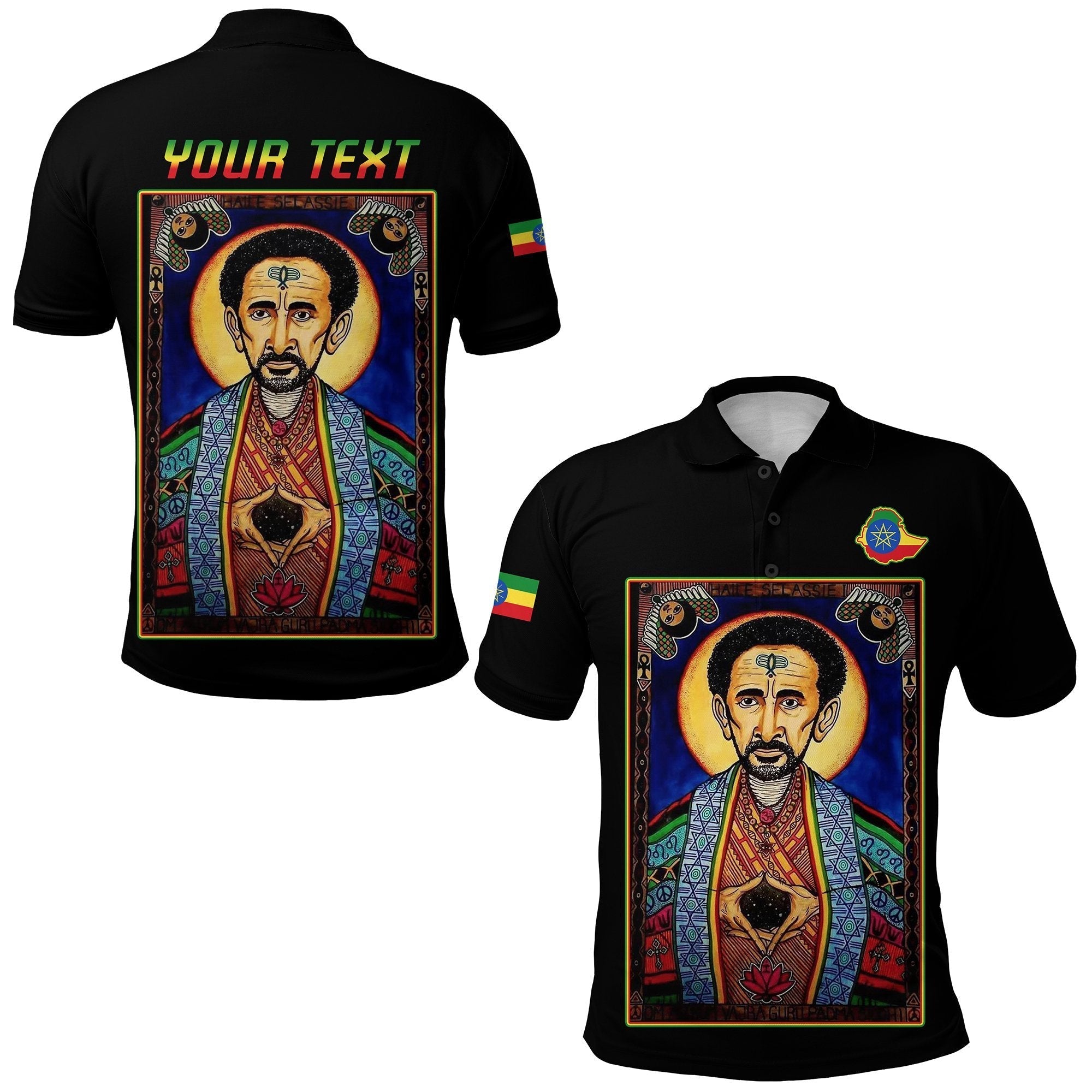 custom-personalised-ethiopia-proud-polo-shirt-haile-selassie-i