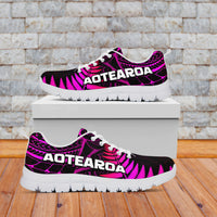 Aotearoa Fern Sneakers New Zealand Hei Tiki Purple Style LT13 - Wonder Print Shop
